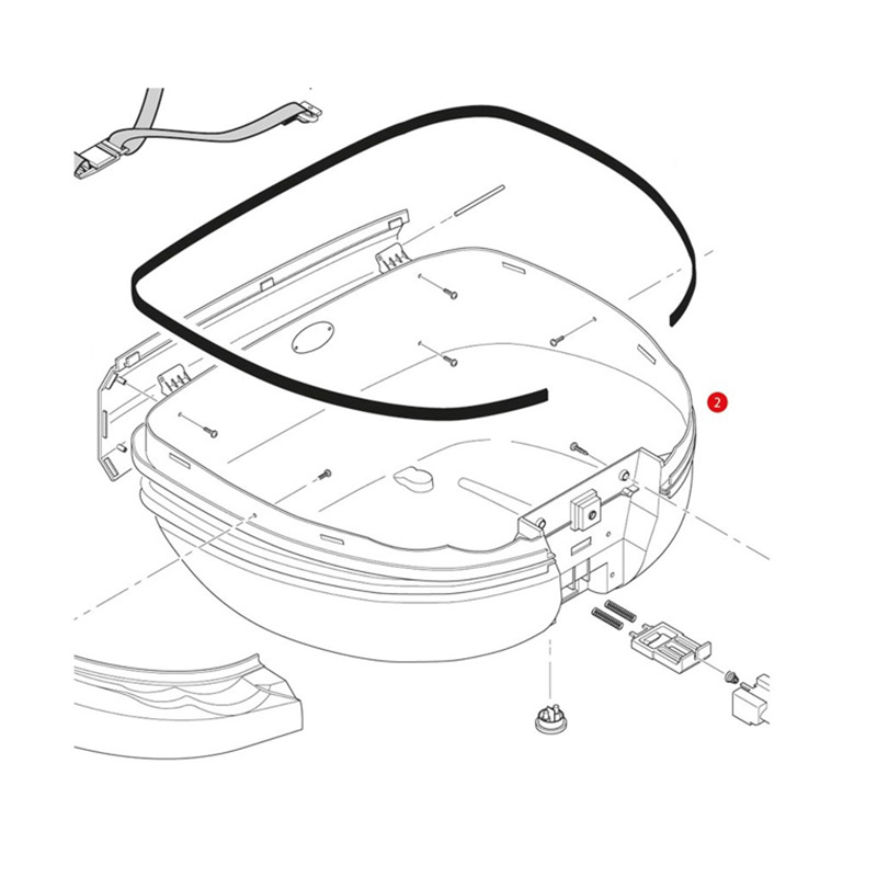 κάτω καπάκι ZTRK52FNM _TRK52N Givi