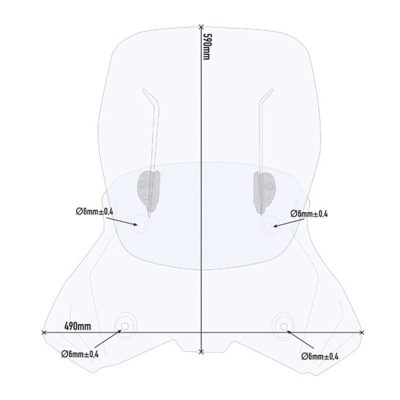 Ζελατίνα AF7711_390 Adven.20 ktm GIVI