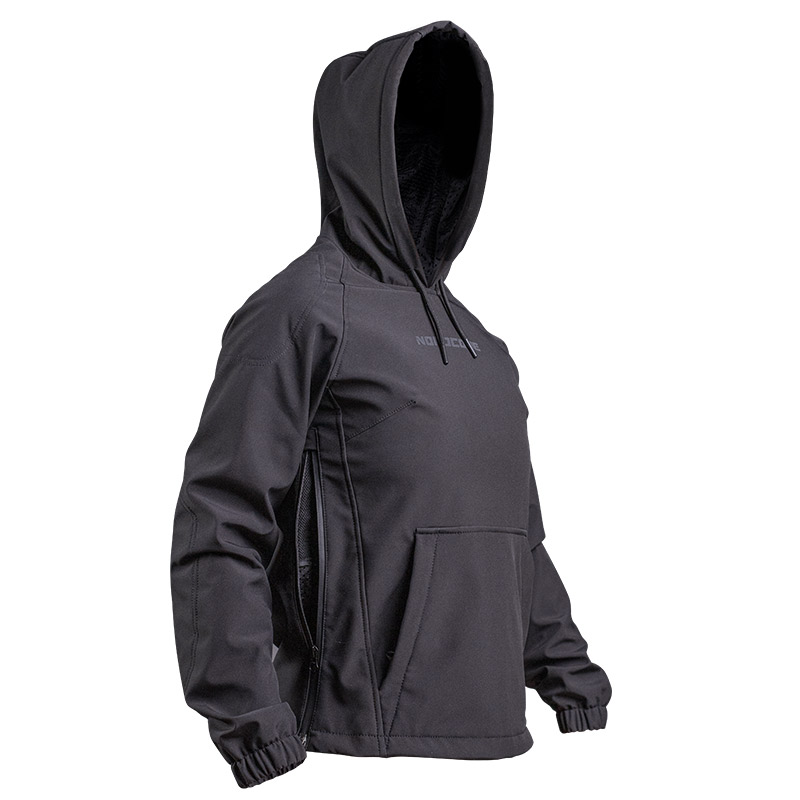 Nordcode Lynx Softshell Lady Hoodie μαύρο KEVLAR REINFORCED