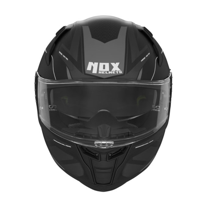 Κράνος Nox N303S Vektra ECE 22.06 matt μαύρο/ασημί