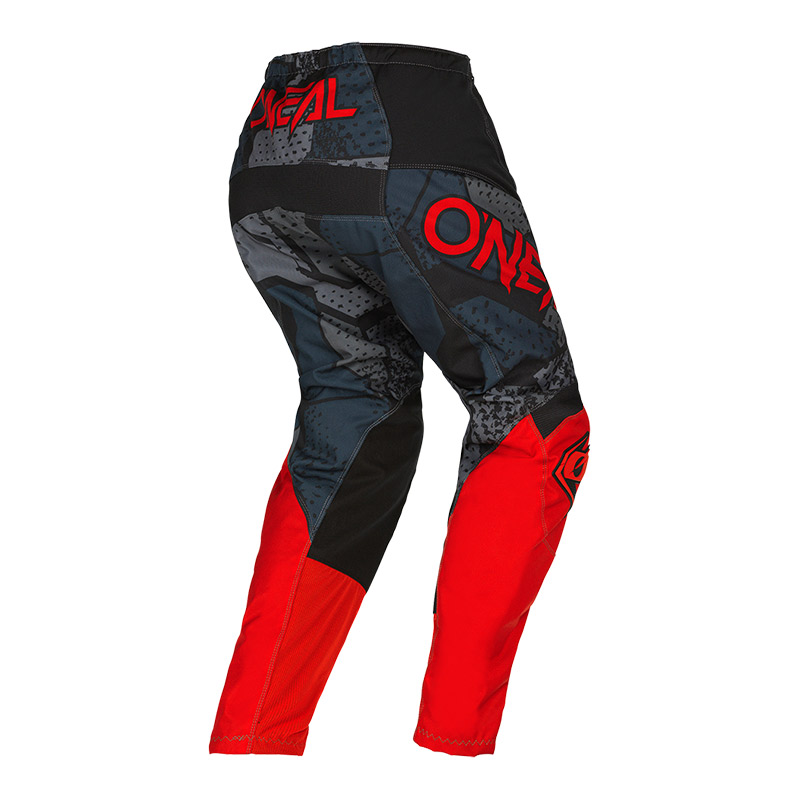 MX παντελόνι Oneal Element Junior Camo V.22 μαύρο/κόκκινο