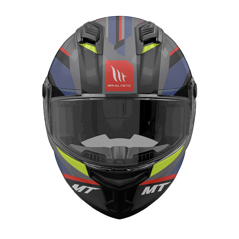 Κράνος MT Stinger 2 ECE 22.06  Cheste B7 μαύρο/γκρι/μπλε ματ