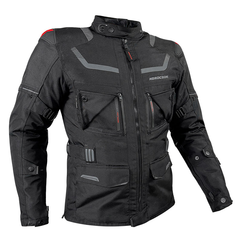 Nordcode Μπουφάν Μηχανής Adventure Evo 24 EN 17092 Ανδρικό 4 εποχών Μαύρο OVERSIZE