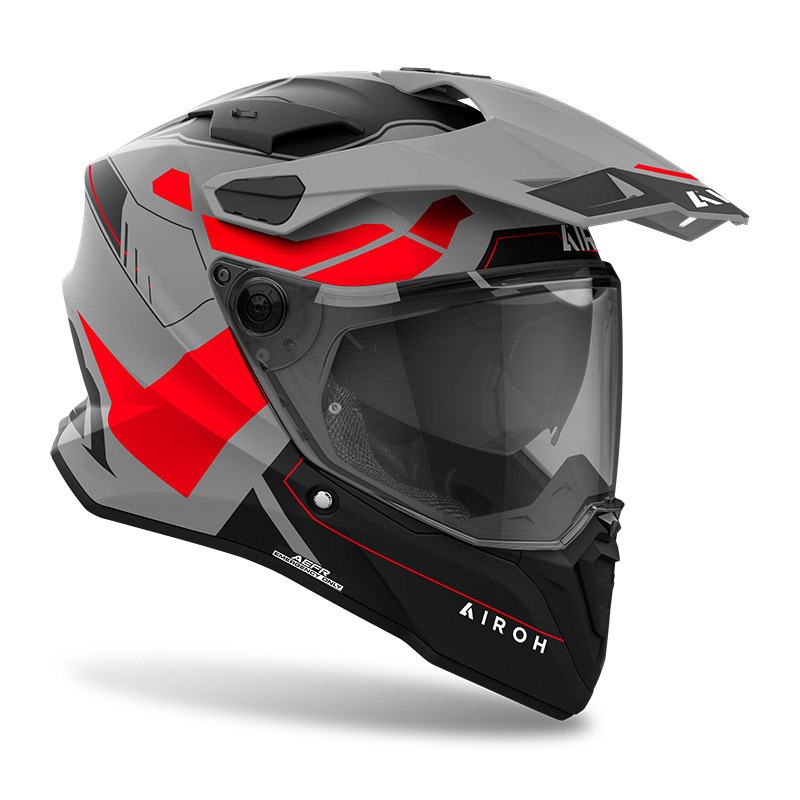 Κράνος Airoh Commander 2 ECE22.06 Reveal κόκκινο/fluo ματ