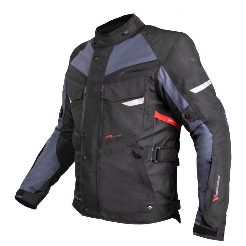 Nordcode Μπουφάν Μηχανής Force EN 17092 Ανδρικό Χειμερινό Μαύρο-γκρί