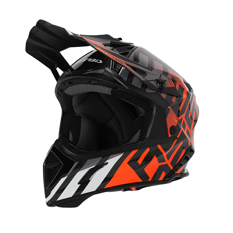 Κράνος Acerbis Steel Carbon ECE22.06 25047.446 μαύρο/fluo πορτοκαλί