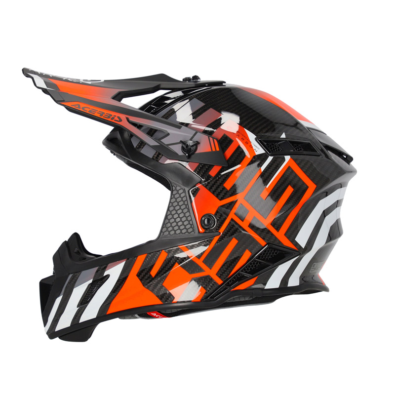 Κράνος Acerbis Steel Carbon ECE22.06 25047.446 μαύρο/fluo πορτοκαλί