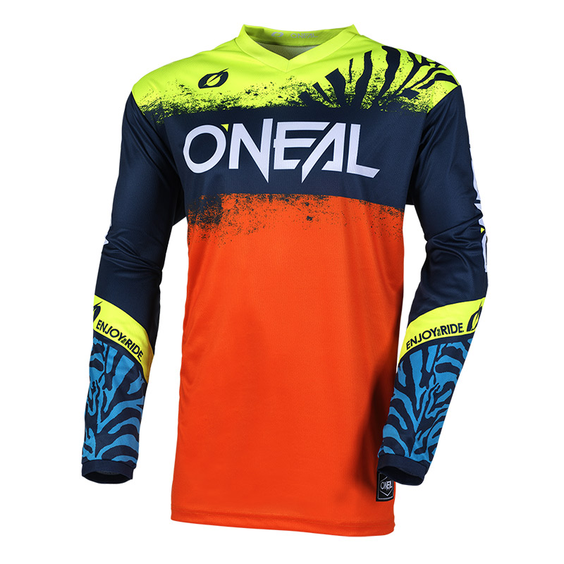 MX Μπλούζα Oneal Element Junior Shocker V.25 μπλε/πορτοκαλί