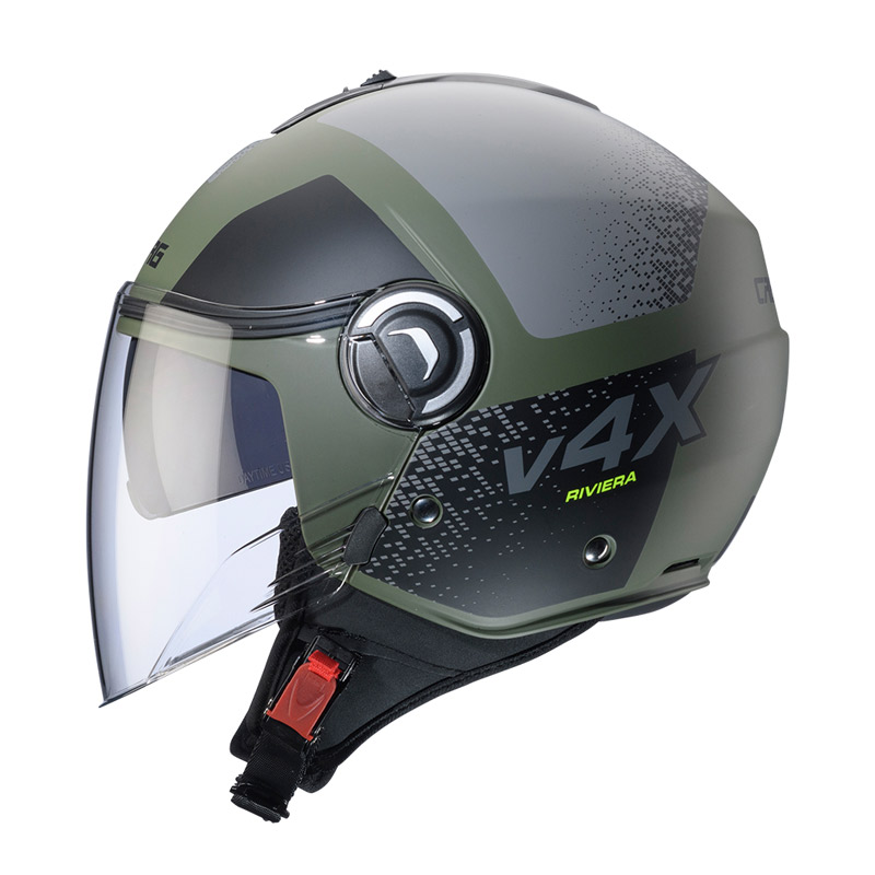 Κράνος Riviera V4X Alpha military πράσινο/μαύρο/γκρι