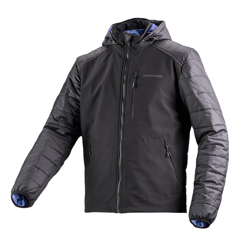 Nordcode Μπουφάν Μηχανής Quartz Ανδρικό Χειμερινό Μαύρο