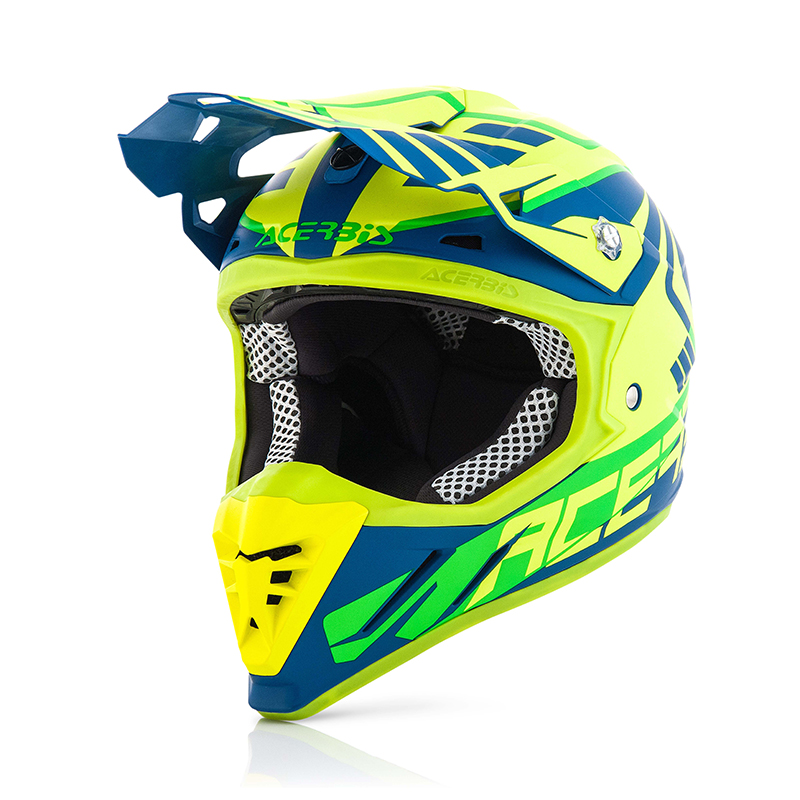 Κράνος Acerbis 22099.274 Skinviper fluo κίτρινο-μπλέ