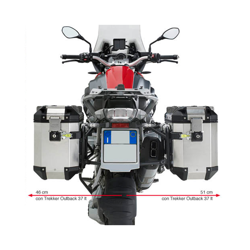 Βάσεις πλαϊνών βαλιτσών PL5108CAM_R1250GS19-20/R1200GS13 Bmw Givi