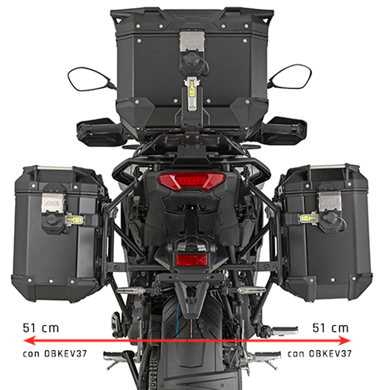 Βάσεις πλαϊνών βαλιτσών PLO2171CAM_TRACER 9/GT/GT +25 Yamaha GIVI