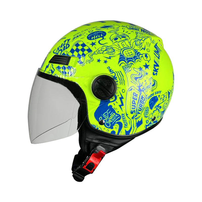 Κράνος Pilot Fazer Junior ECE22.06 fluo κίτρινο