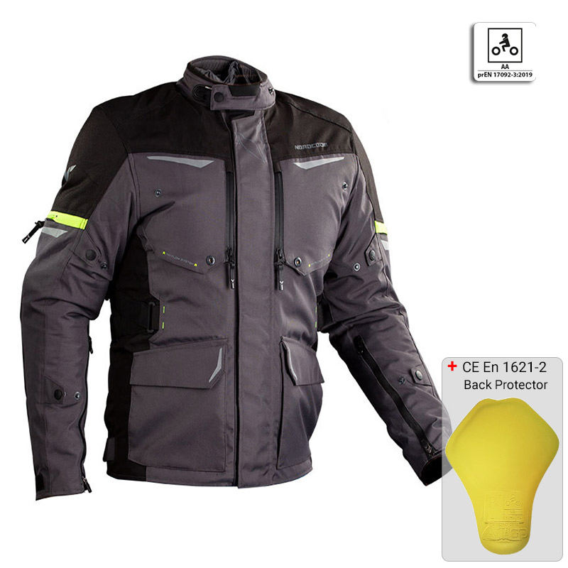 Nordcode Μπουφάν Senegal σκούρο γκρι/fluo