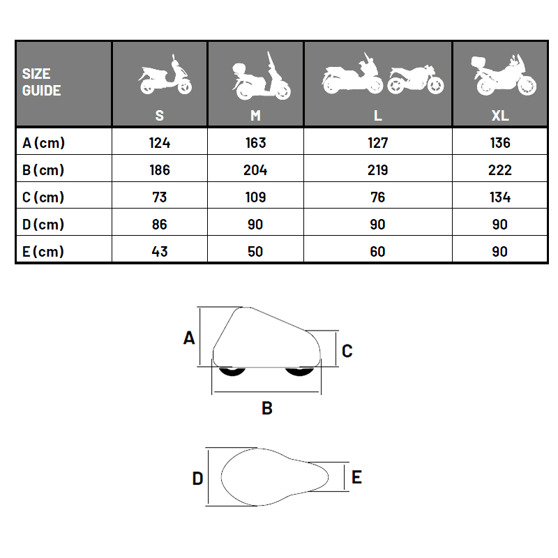 Kάλυμμα μοτο Taac Hydroscud  moto cover plus  μαύρο